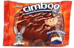 Фото Ani сендвіч-печиво Cimboo з маршмеллоу в какао глазурі 35 г