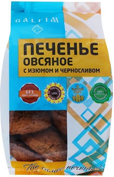 Фото Galfim печиво Вівсяне з родзинками та чорносливом 250г