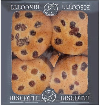 Фото Biscotti печиво Американське з родзинками 400 г