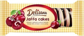 Фото Delisana печиво Jaffa cakes з вишнею 135 г
