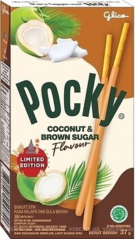 Фото Glico Pocky соломка Coconut & Brown Sugar Flavour 37 г