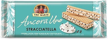 Фото Tre Marie вафли Ancora Uno Stracciatella Молочный крем и черный шоколад 140 г