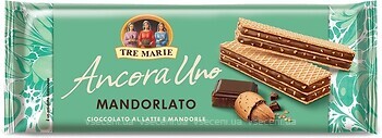 Фото Tre Marie вафлі Ancora Uno Mandorlato Мигдаль і молочний шоколад 140 г
