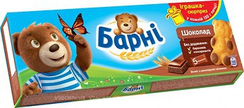 Фото Барні бісквіт з шоколадною начинкою 150 г