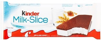 Фото Kinder бисквит Milk Slice 28 г