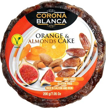 Фото Corona Blanca пирог с сухофруктами инжир-финики-курага 200 г