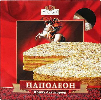 Фото Merci коржі для торта Наполеон 400 г