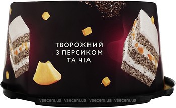 Фото Brioche торт Сирний з персиком та Чіа 500 г