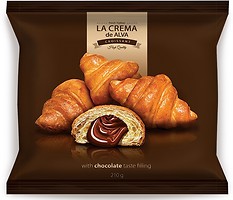 Фото La Crema de ALVA упаковка круасанів Cocoa Cream Шоколад 210 г