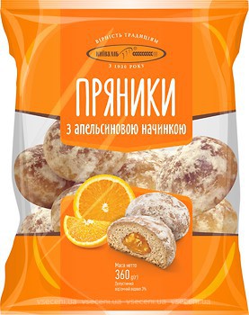 Фото Київхліб упаковка пряників Апельсин 360 г