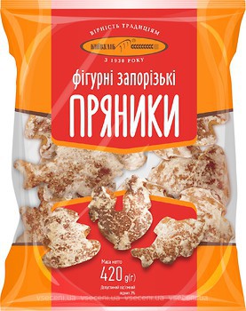 Фото Київхліб упаковка пряників Запорізькі фігурні 420 г