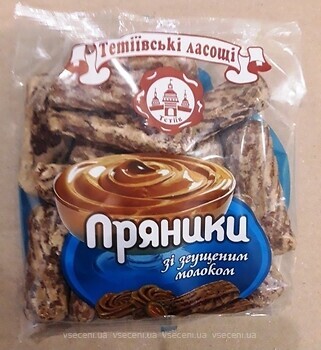 Фото Тетіївські ласощі упаковка пряників Згущене молоко 280 г