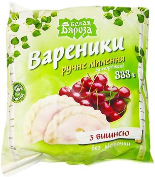 Фото Біла Бяроза вареники з вишнею 333 г