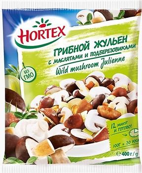 Фото Hortex грибной жульен с маслятами и подберезовиками 400 г