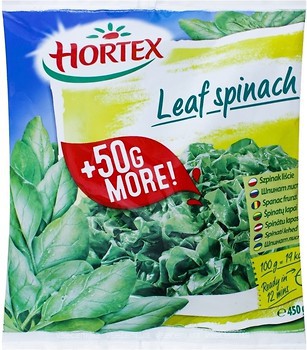 Фото Hortex шпинат листовий 450 г