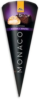 Фото Три ведмеді пломбір в ріжку Monaco еклер-Брауні 100 г