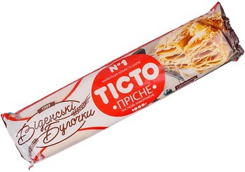 Фото Віденські Булочки тісто бездріжджове листкове 1 кг