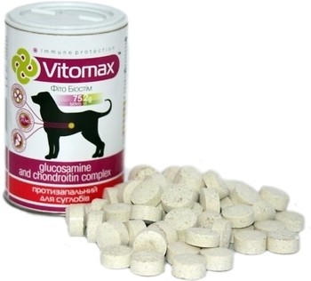 Фото Vitomax Протизапальний комплекс для суглобів собак 75 таблеток