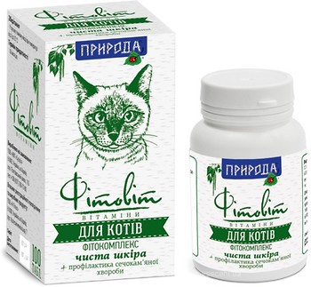 Фото Природа Фітокомплекс Чиста шкіра для кішок 50 таблеток (PR020052)