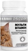 Фото UNICUM Premium Мультивитаминный комплекс для котов 100 таблеток