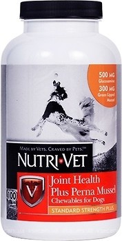 Фото Nutri-Vet Joint Health Plus Perna Mussel 100 таблеток