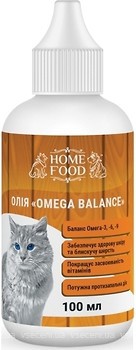 Фото Home Food Масло Omega Balance для котов 100 мл
