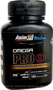 Фото AnimAll VetLine Omega Cat Pro 100 таблеток