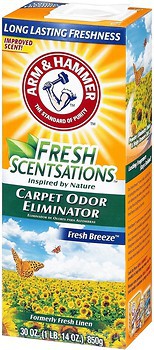 Фото Arm & Hammer Нейтралізатор запахів і плям для килимів Fresh Scentsations Fresh Breeze 850 г (20017793)