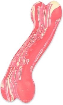 Фото Karlie-Flamingo Rubber Saveo Curved Bone Beef 13x4 см (519527)