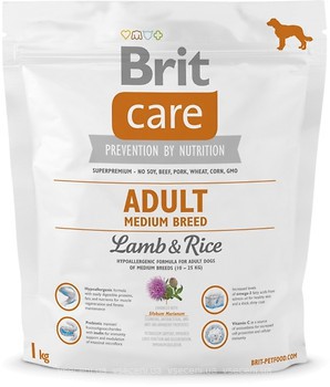Фото Brit Care Adult Medium Breed Lamb & Rice 1 кг