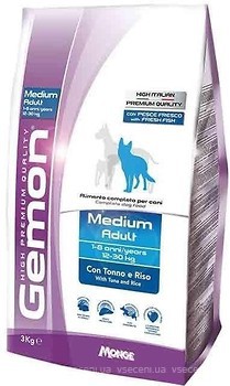 Фото Gemon Dog Medium Adult Tuna and Rice 15 кг