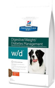 Фото Hill's Prescription Diet Canine w/d Digestive/Weight/Diabetes Management Chicken 1.5 кг
