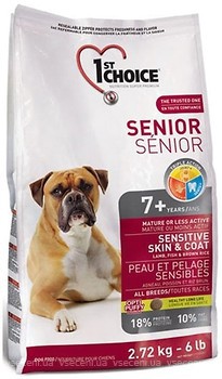 Фото 1st Choice Senior Sensitive Skin & Coat 2.72 кг