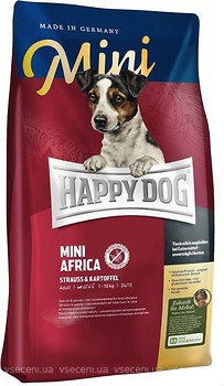 Фото Happy Dog Supreme Mini Africa Strauss & Kartoffel 1 кг