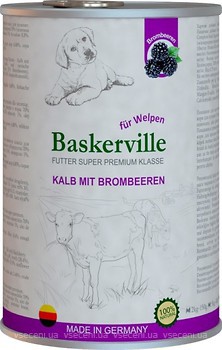 Фото Baskerville Super Premium Welpen Kalb Mit Brombeeren 400 г