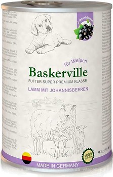 Фото Baskerville Super Premium Welpen Lamm Mit Johannisbeeren 400 г