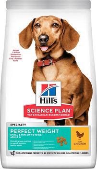Фото Hill's Science Plan Perfect Weight Small & Mini Adult Chicken 1.5 кг