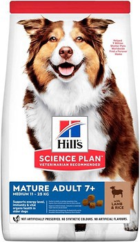 Фото Hill's Science Plan Mature Adult 7+ Medium Breed Lamb & Rice 14 кг