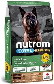 Фото Nutram Total Grain-Free T26 Lamb and Lentils Recipe Dog Food 2 кг