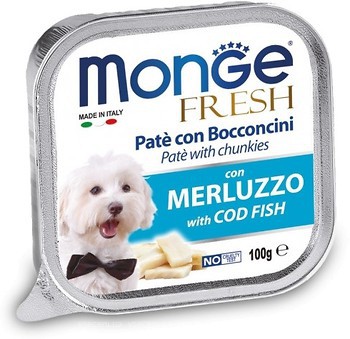 Фото Monge Dog Fresh With Cord Fish 100 г