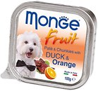 Фото Monge Dog Fruit With Duck & Orange 100 г