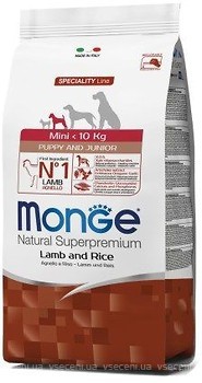 Фото Monge Mini Puppy & Junior lamb and Rice 800 г