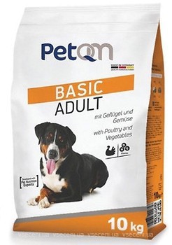 Фото PetQM Basic Adult with Poultry & Vegetables 10 кг