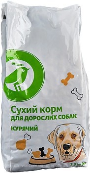 Фото Ашан Сухий корм для дорослих собак з куркою 2.5 кг