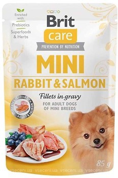 Фото Brit Care Mini Fillets in Gravy Rabbit & Salmon 85 г