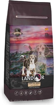 Фото Landor Puppy All Breed Duck and Rice 1 кг
