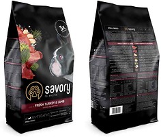 Фото Savory Small Breed rich in Fresh Turkey & Lamb 8 кг (30365)