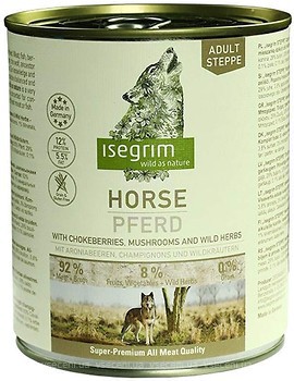 Фото Isegrim Horse Pure with Chokeberries Champignons & Wild Herbs 800 г