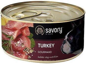 Фото Savory Dog Gourmand Turkey 200 г (30501)