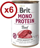 Фото Brit Mono Protein Beef 6x400 г